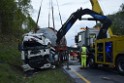 VU Gefahrgut LKW umgestuerzt A 4 Rich Koeln Hoehe AS Gummersbach P525